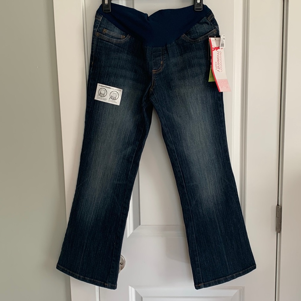 NWT Maternity Bootcut Dark Wash Jeans